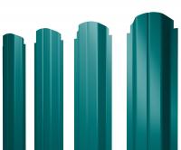 Штакетник П-образный А фигурный 0,45 PE RAL 5021 водная синь