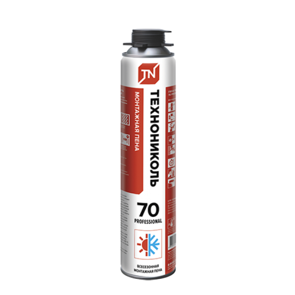 Пена монтажная профессиональная ТЕХНОНИКОЛЬ 70 PROFESSIONAL всесезонная