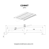 Софит МЕТАЛЛ ПРОФИЛЬ Lбрус-15х240 (PureMPtech Мат-20-7024-0.5)
