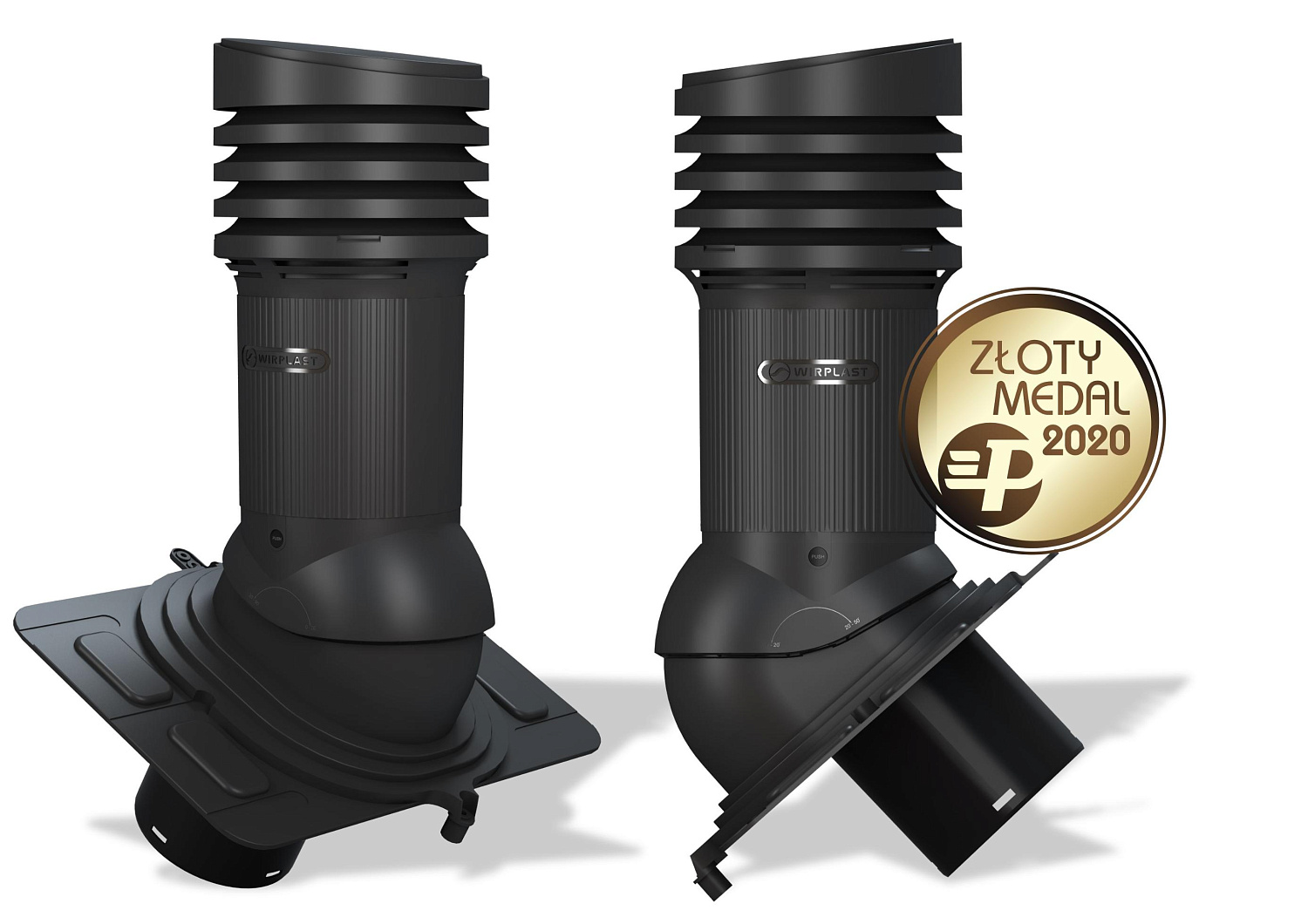 Вентиляционный выход Wirplast Wirovent Evo Uniwersal E21 150 RAL 9005