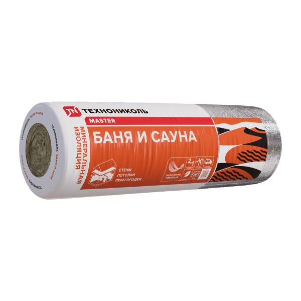 Маты теплозвукоизоляционные 40 RALu  Баня и сауна (1)12500-1200-50(0,75)