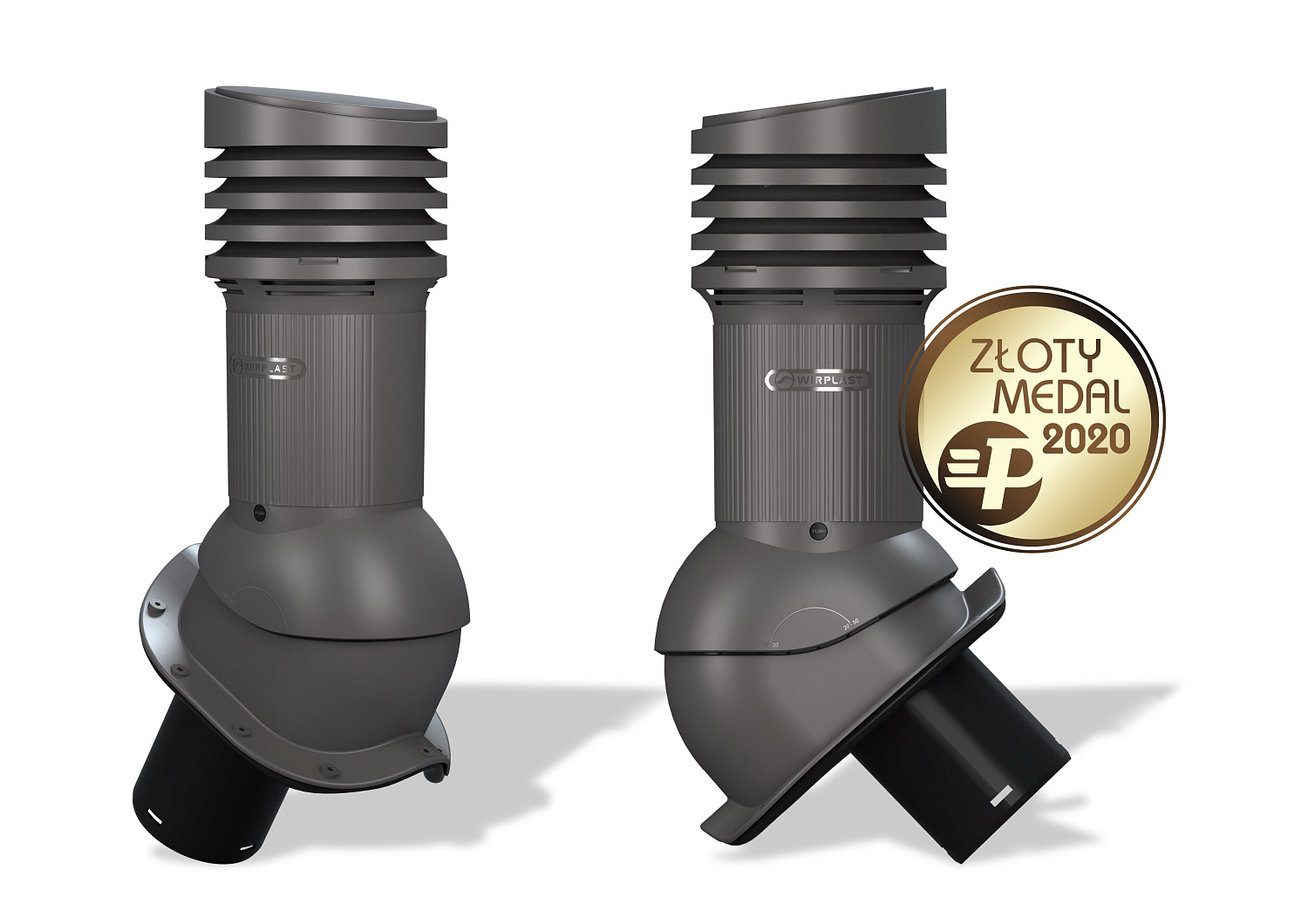 Вентиляционный выход Wirplast Wirovent Evo Perfekta E26 125 RAL 7024