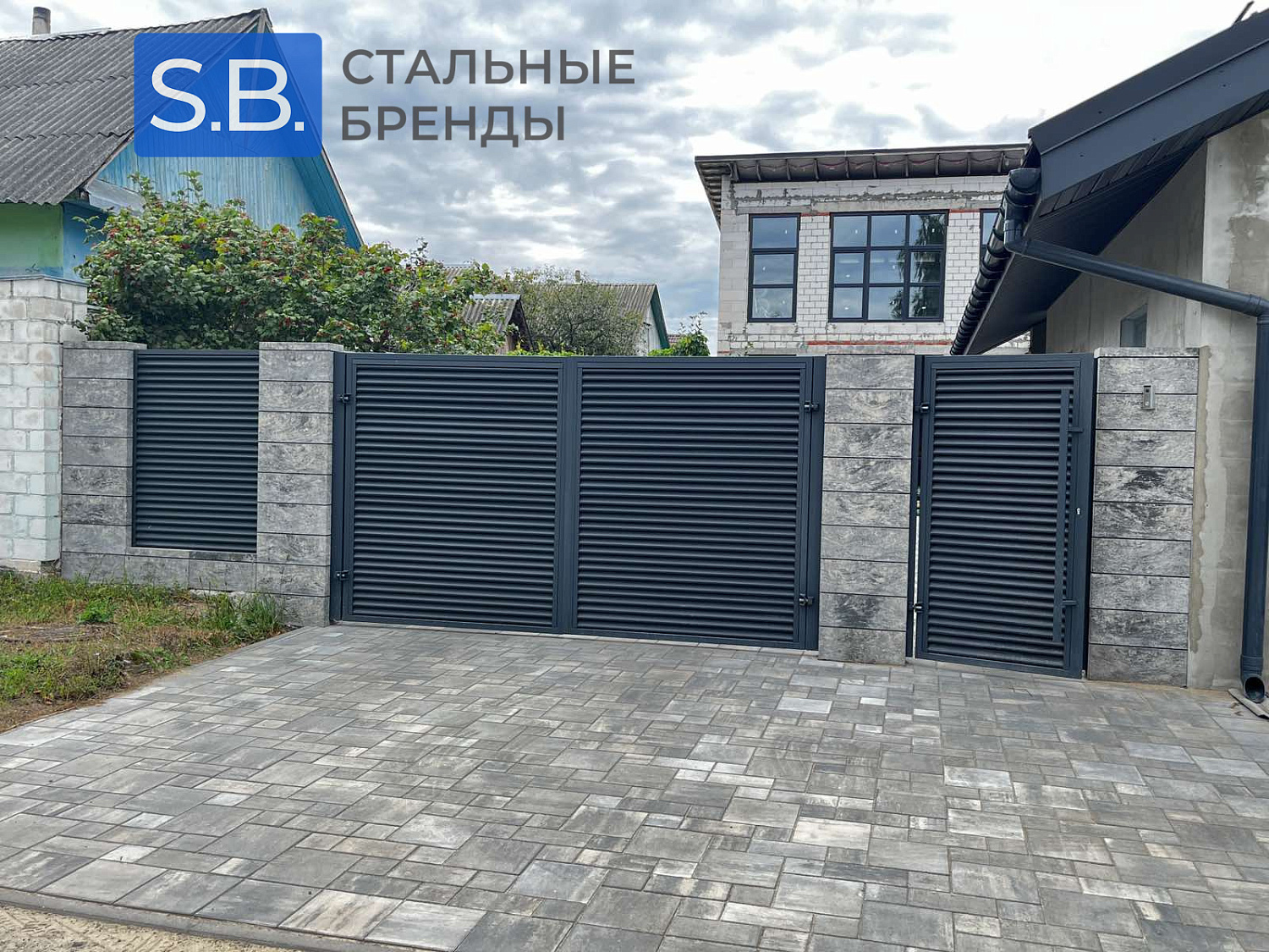 Ворота распашные с автоматикой