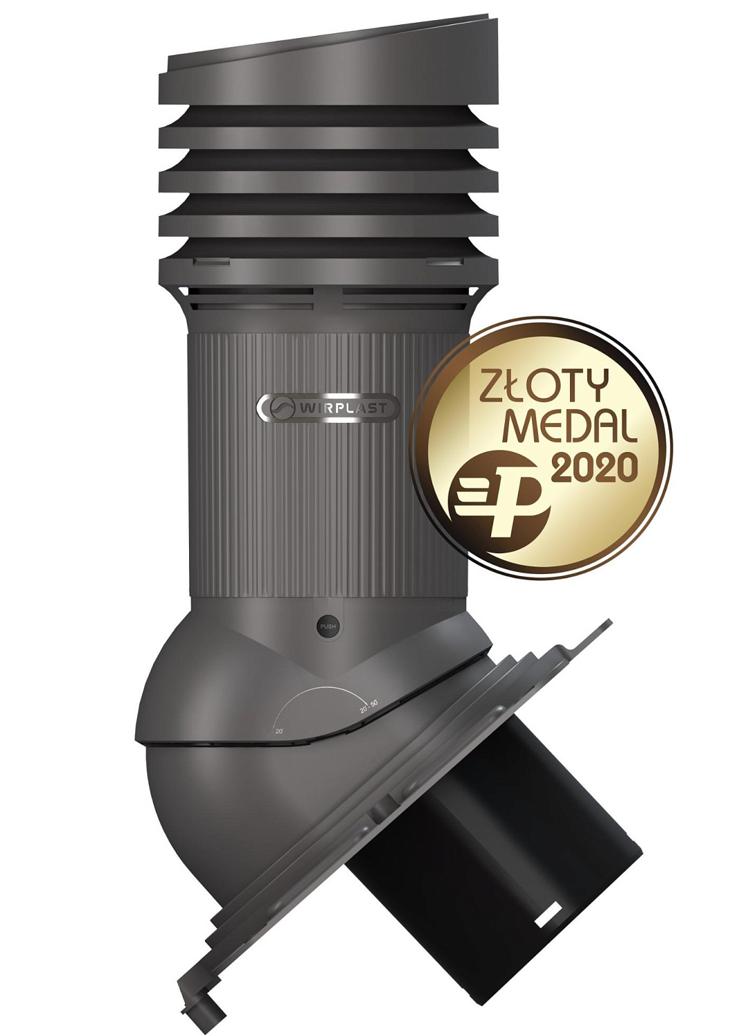 Вентиляционный выход Wirplast Wirovent Evo Uniwersal E21 150 RAL 7024