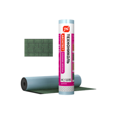 Рулонная черепица ТехноНИКОЛЬ Кирпичная кладка зеленый