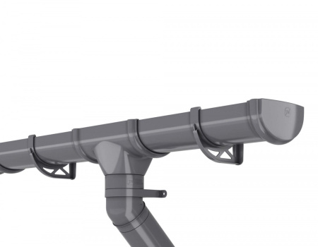 ТН ОПТИМА заглушка желоба, серый, шт