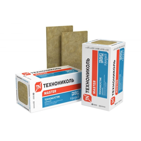 Плита минераловатная ТехноНИКОЛЬ Техноакустик 1200x600x100 6 шт