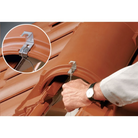 Зажим для коньковой керамической черепицы BRAAS