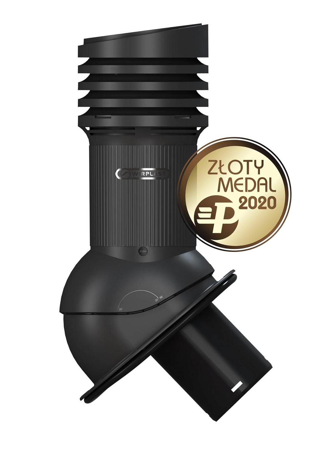 Вентиляционный выход Wirplast Wirovent Evo Normal E09 125 RAL 9005