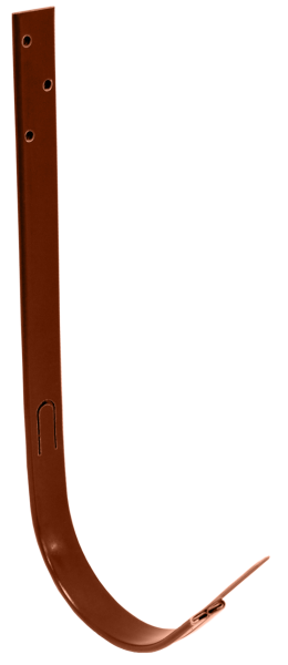 Крюк длинный Grand Line ПУ 125мм RAL 8004 терракота
