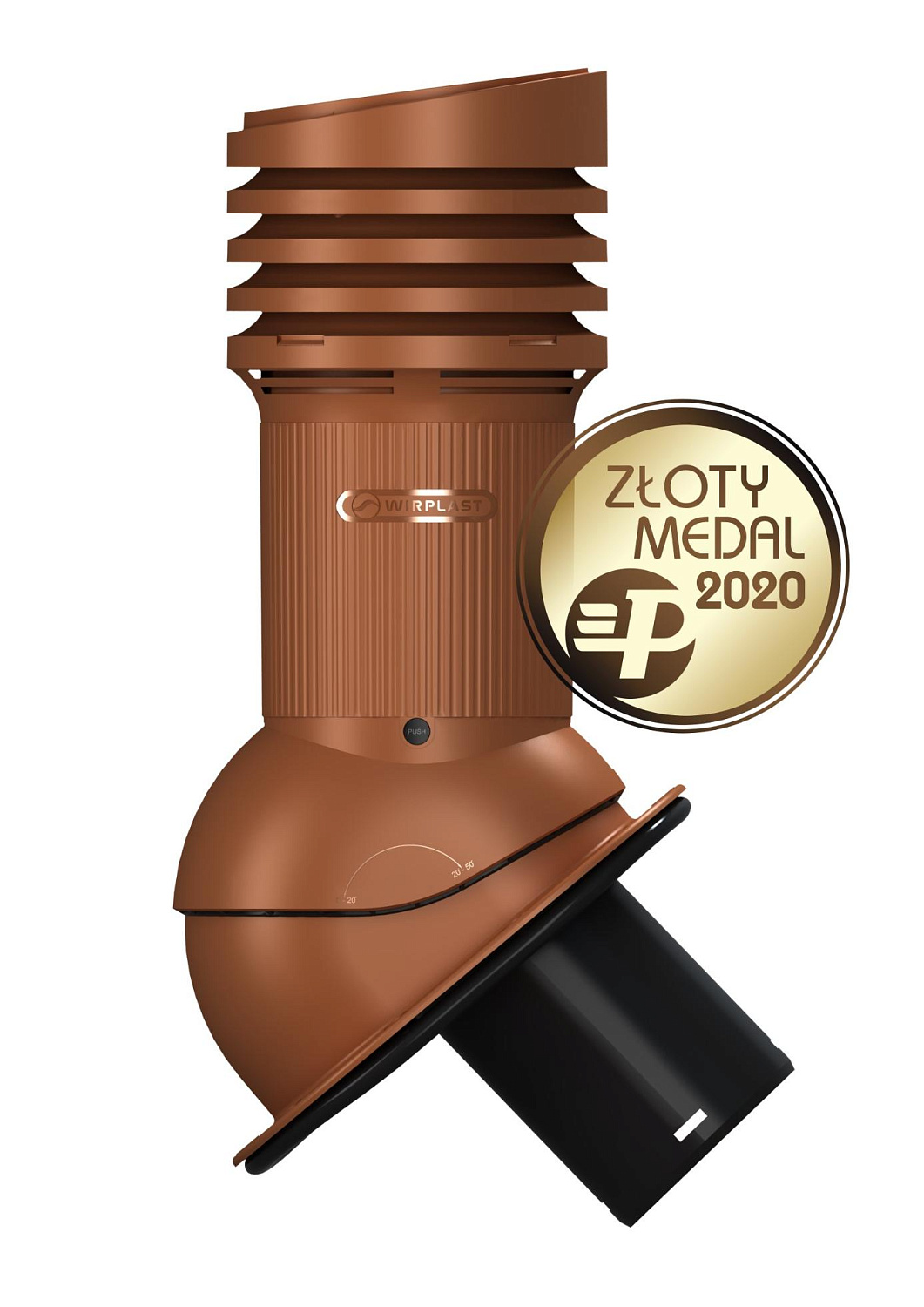 Вентиляционный выход Wirplast Wirovent Evo Normal E09 125 RAL 8004
