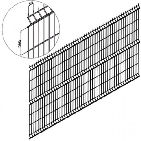 Панель ограждения PPS* (Цинк+RAL)