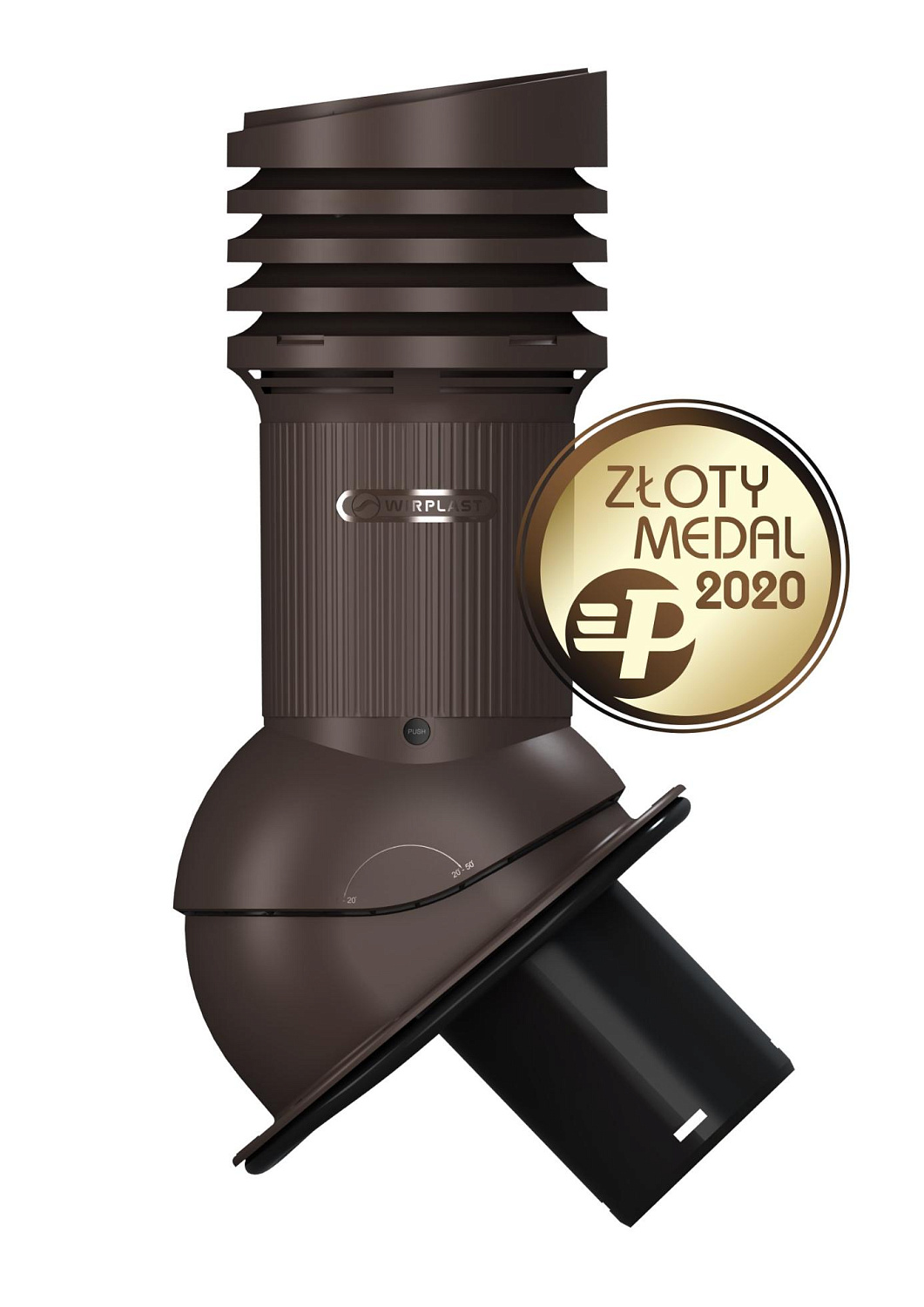 Вентиляционный выход Wirplast Wirovent Evo Normal E09 125 RAL 8019