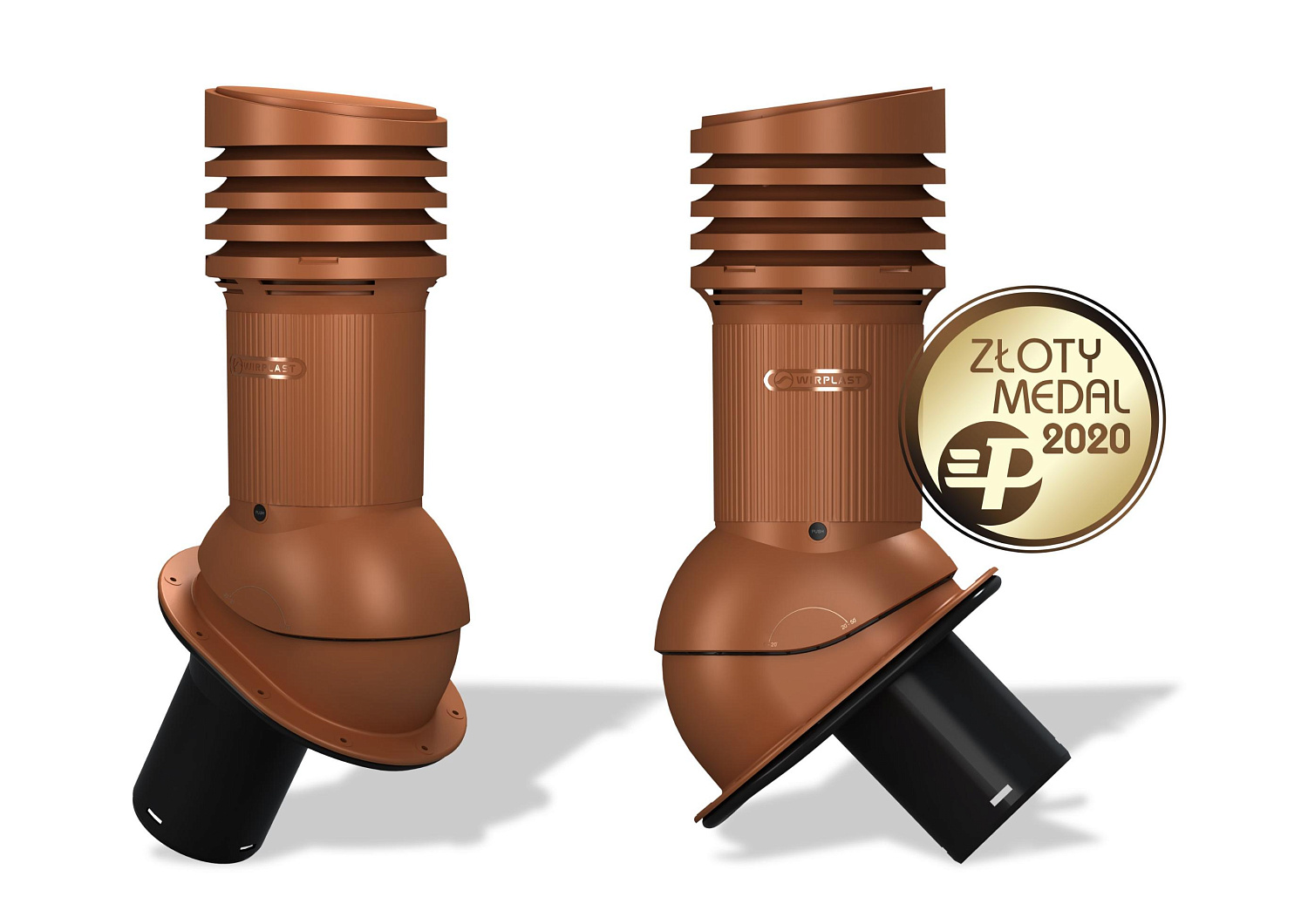 Вентиляционный выход Wirplast Wirovent Evo Normal E09 125 RAL 8004