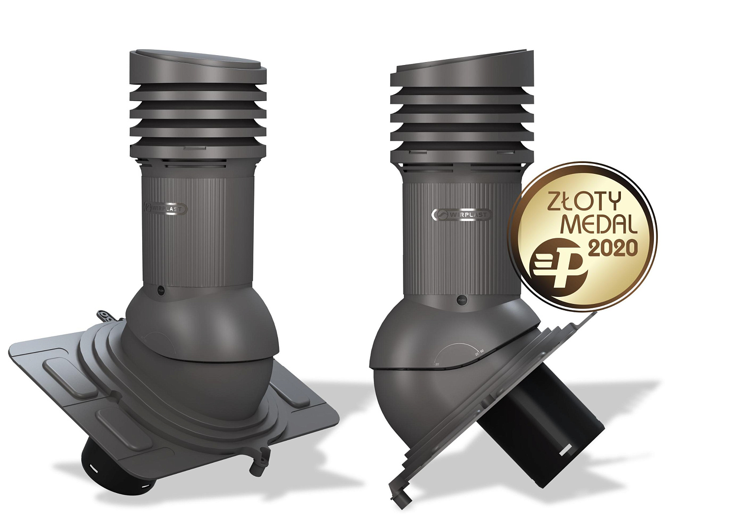 Вентиляционный выход Wirplast Wirovent Evo Uniwersal E18 125 RAL 7024