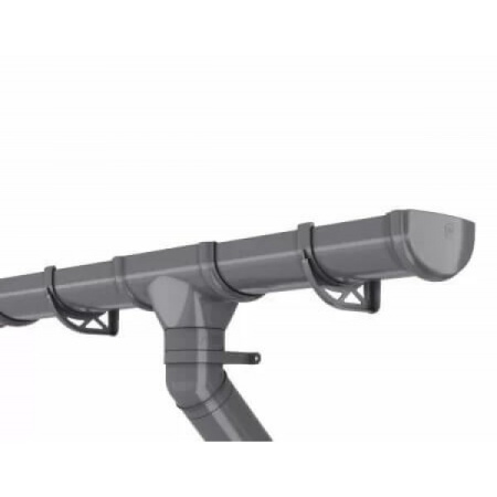 Металл ТН ПВХ ОПТИМА Кронштейн желоба металлический, серый, шт.