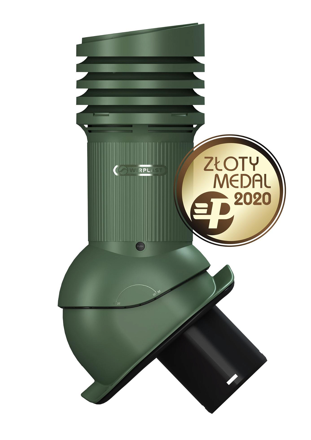 Вентиляционный выход Wirplast Wirovent Evo Perfekta E26 125 RAL 6020