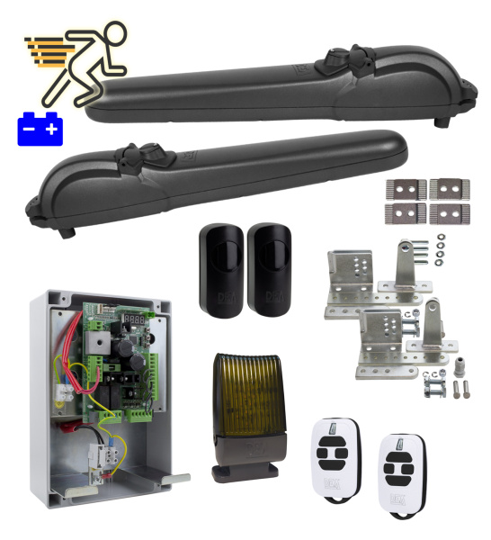 KIT STING/24/BOOST/ Комплект СКОРОСТНЫХ приводов для распашных ворот