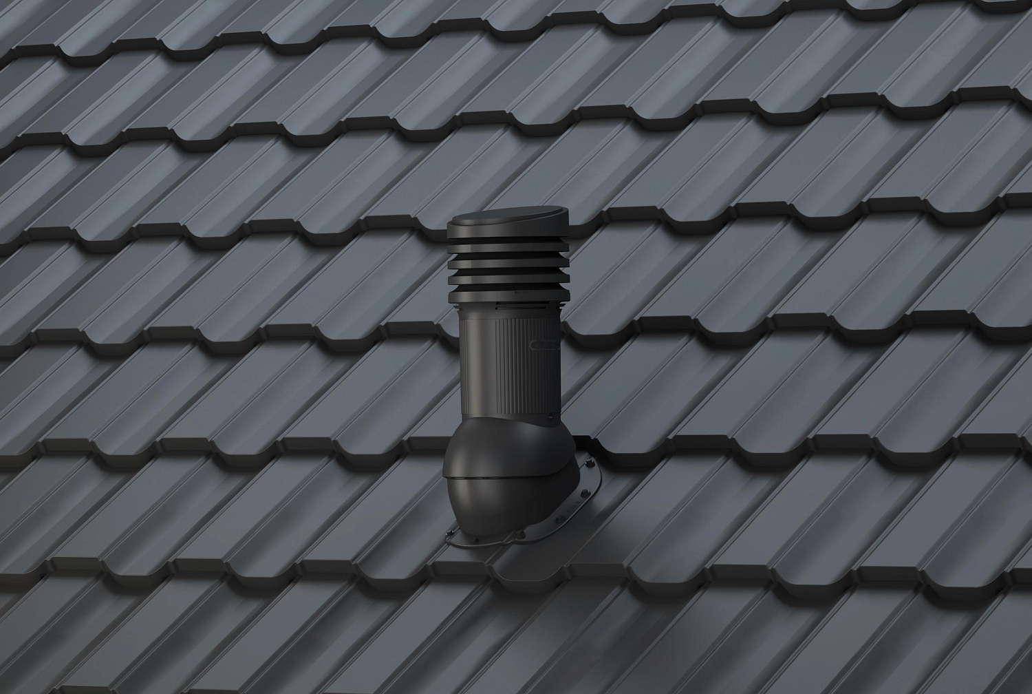 Вентиляционный выход Wirplast Wirovent Evo Perfekta E26 125 RAL 7021