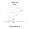 Сайдинг МЕТАЛЛ ПРОФИЛЬ Lбрус-15х240 (MattMP-20-8017-0.5)