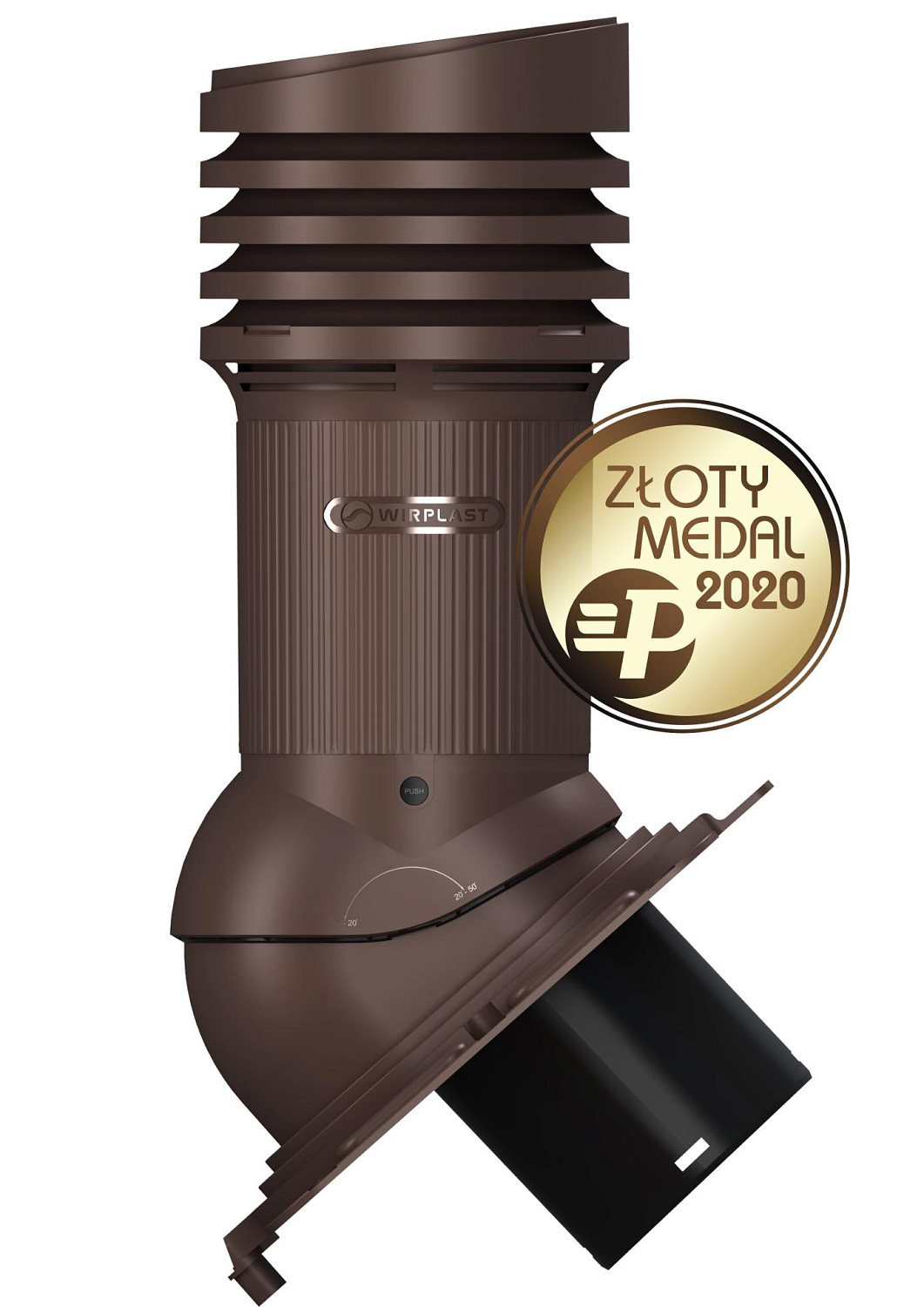 Вентиляционный выход Wirplast Wirovent Evo Uniwersal E22 150 RAL 8017