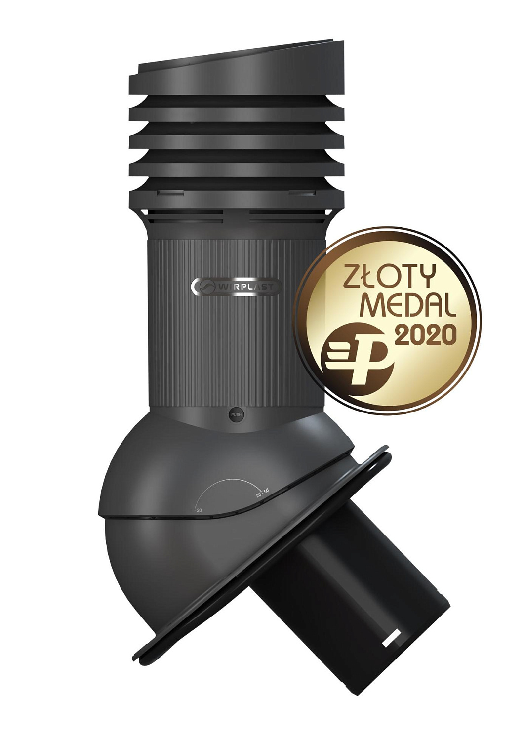 Вентиляционный выход Wirplast Wirovent Evo Normal E09 125 RAL 7021