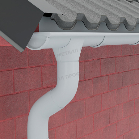 Труба водосточная D90х3000 GS lite (ПЭ-01-9003-0.5)