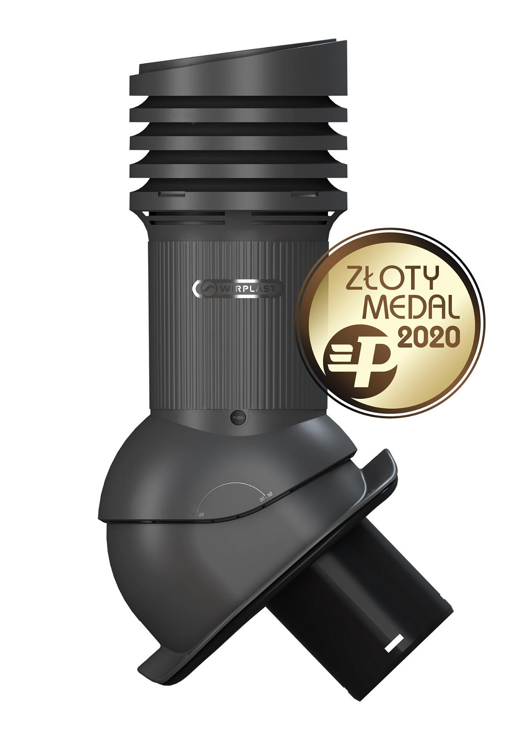 Вентиляционный выход Wirplast Wirovent Evo Perfekta E26 125 RAL 7021