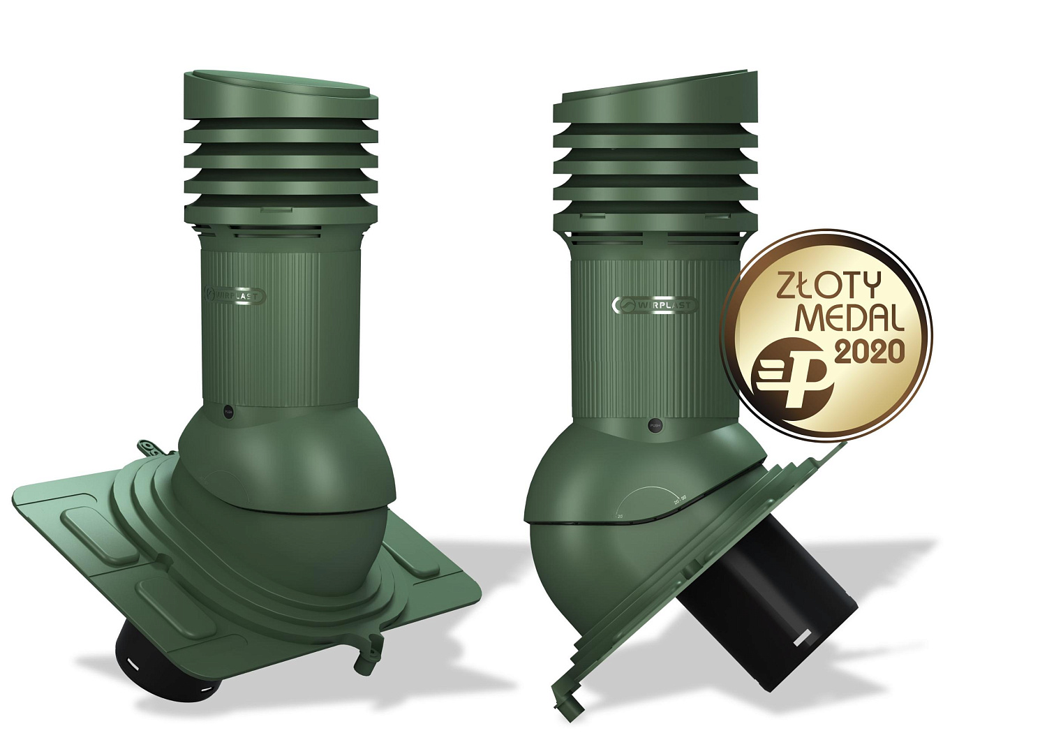 Вентиляционный выход Wirplast Wirovent Evo Uniwersal E17 125 RAL 6020