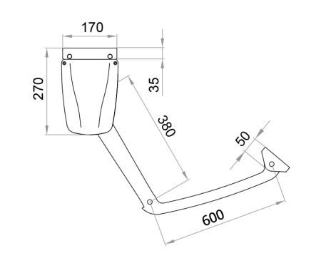 Рычаг шарнирный удлиненный для GEKO