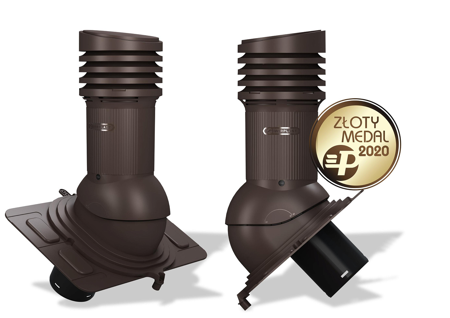 Вентиляционный выход Wirplast Wirovent Evo Uniwersal E18 125 RAL 8019