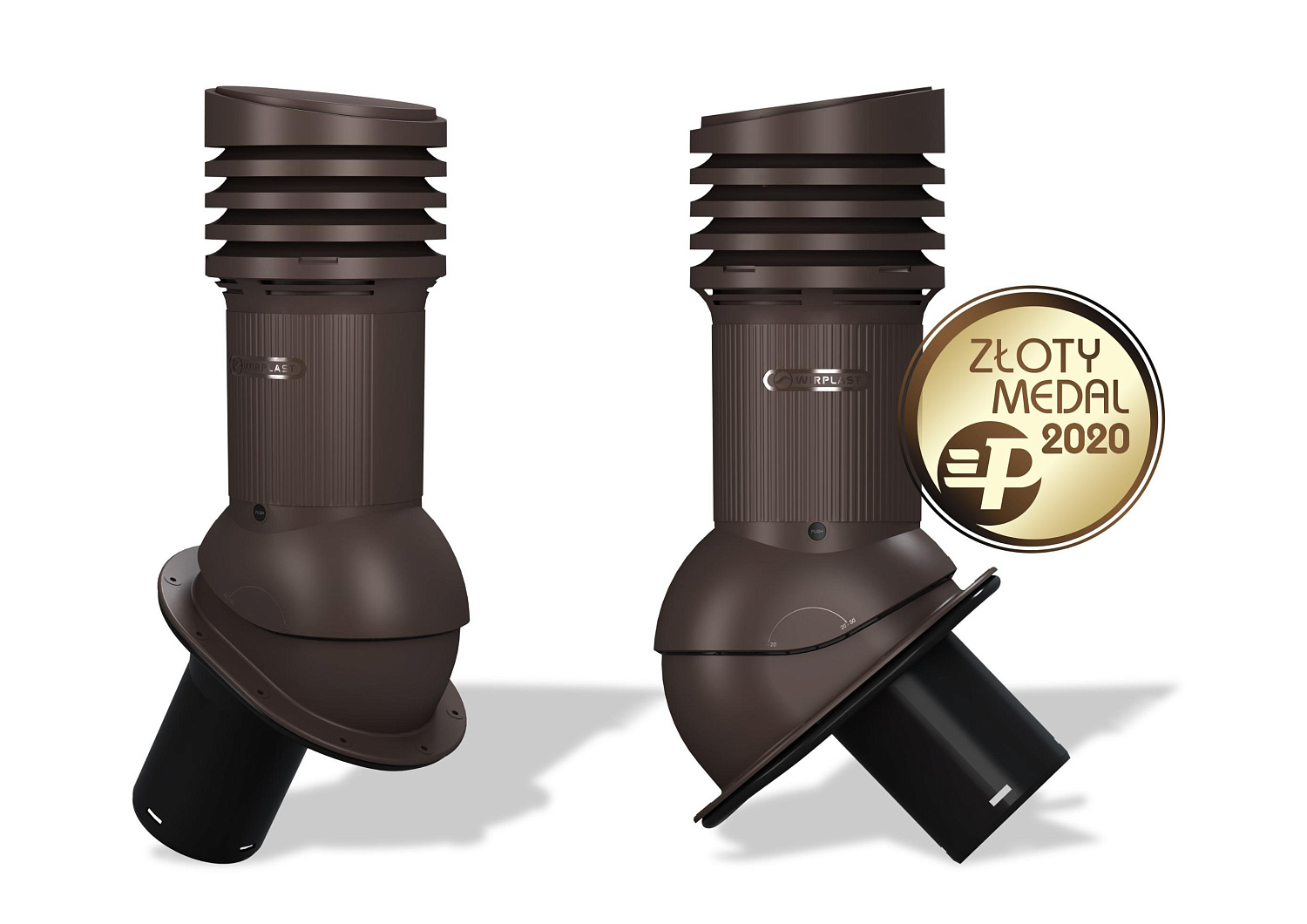Вентиляционный выход Wirplast Wirovent Evo Normal E09 125 RAL 8019