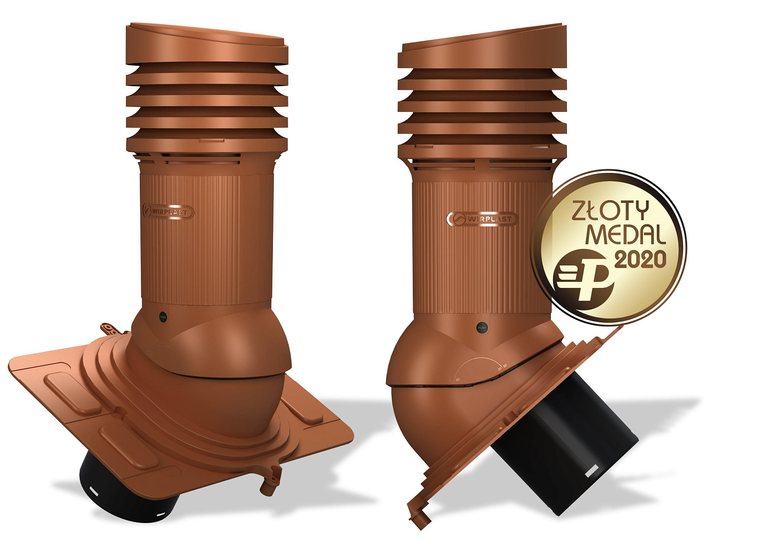 Вентиляционный выход Wirplast Wirovent Evo Uniwersal E22 150 RAL 8004