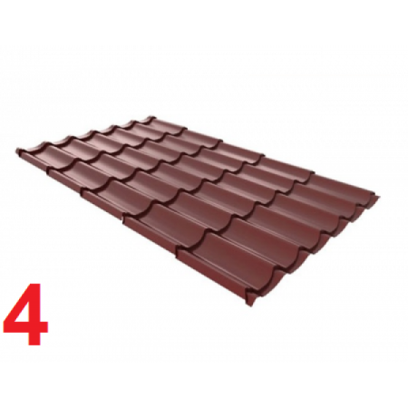 Металлочерепица «Монтеррей» ширина 1190мм «СТАНДАРТ»; 0,45 мм