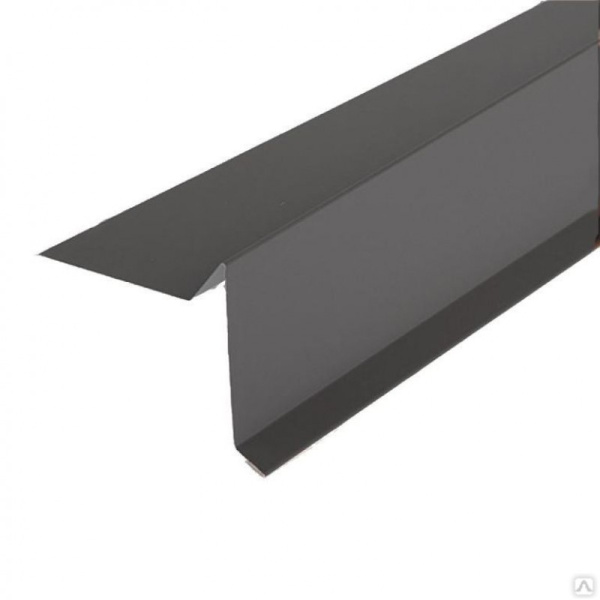Торцевая планка серая 95*65*2000 0,45 RAL 7024