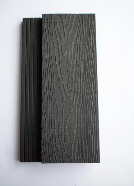 Террасная доска Bergia Solid Linden (графит), липа/крупный вельвет