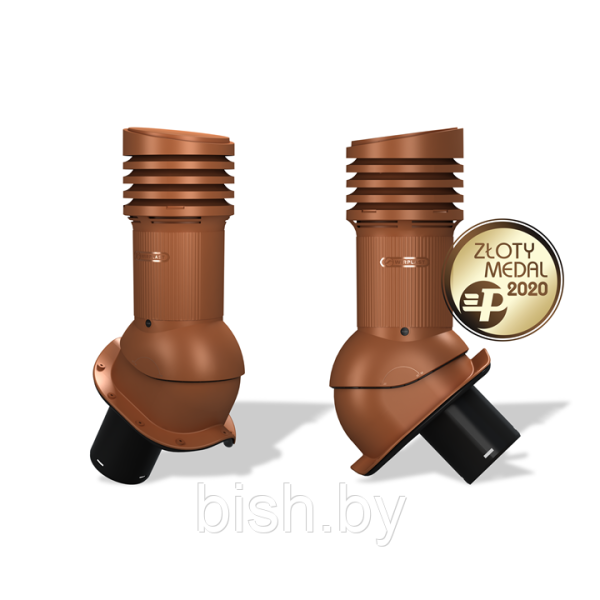 Вентиляционный выход неизолированный Wirplast WiroVent Perfekta EVO 125 (E25) для металлочерепиц, профнастилов