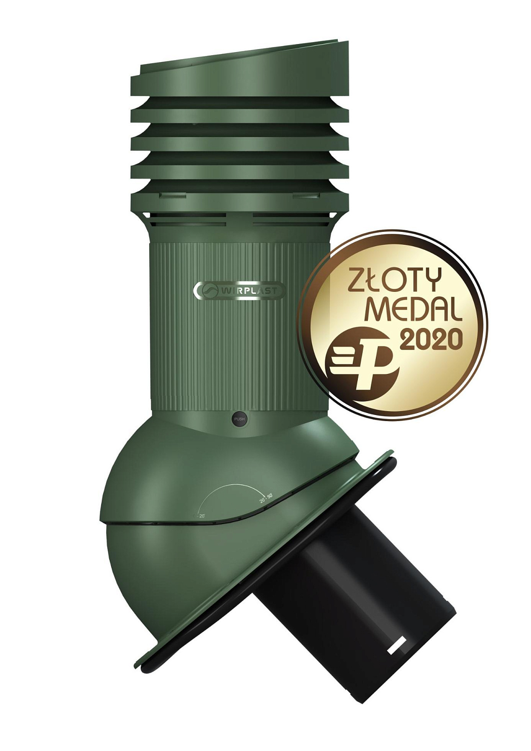 Вентиляционный выход Wirplast Wirovent Evo Normal E09 125 RAL 6020