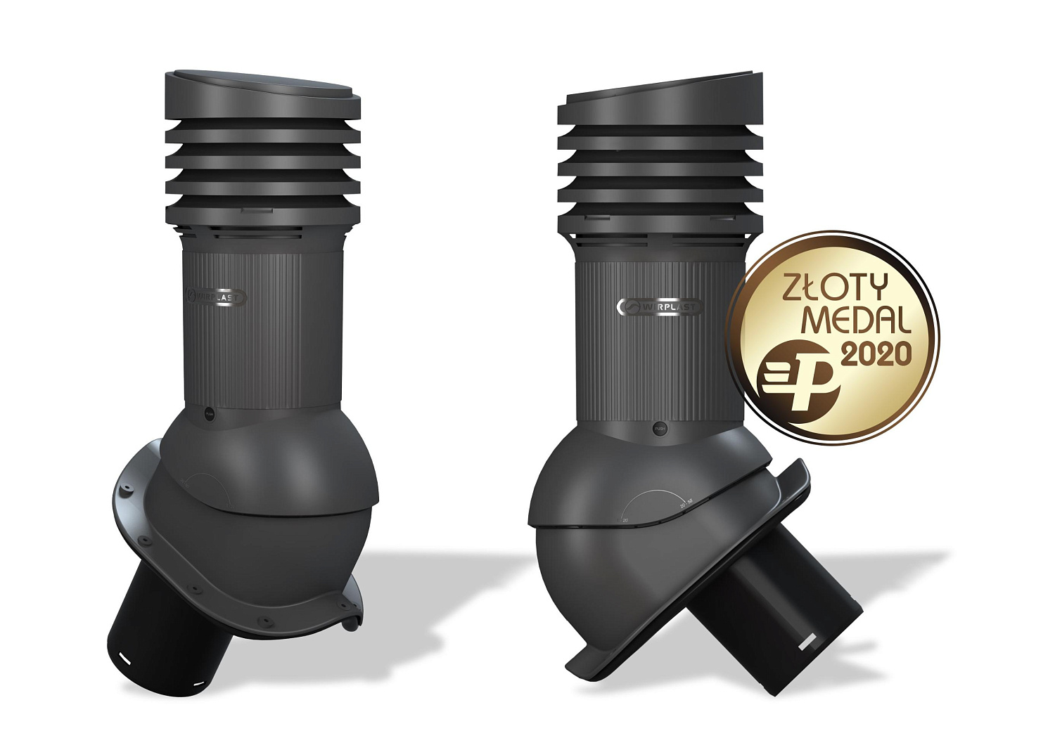 Вентиляционный выход Wirplast Wirovent Evo Perfekta E26 125 RAL 7021