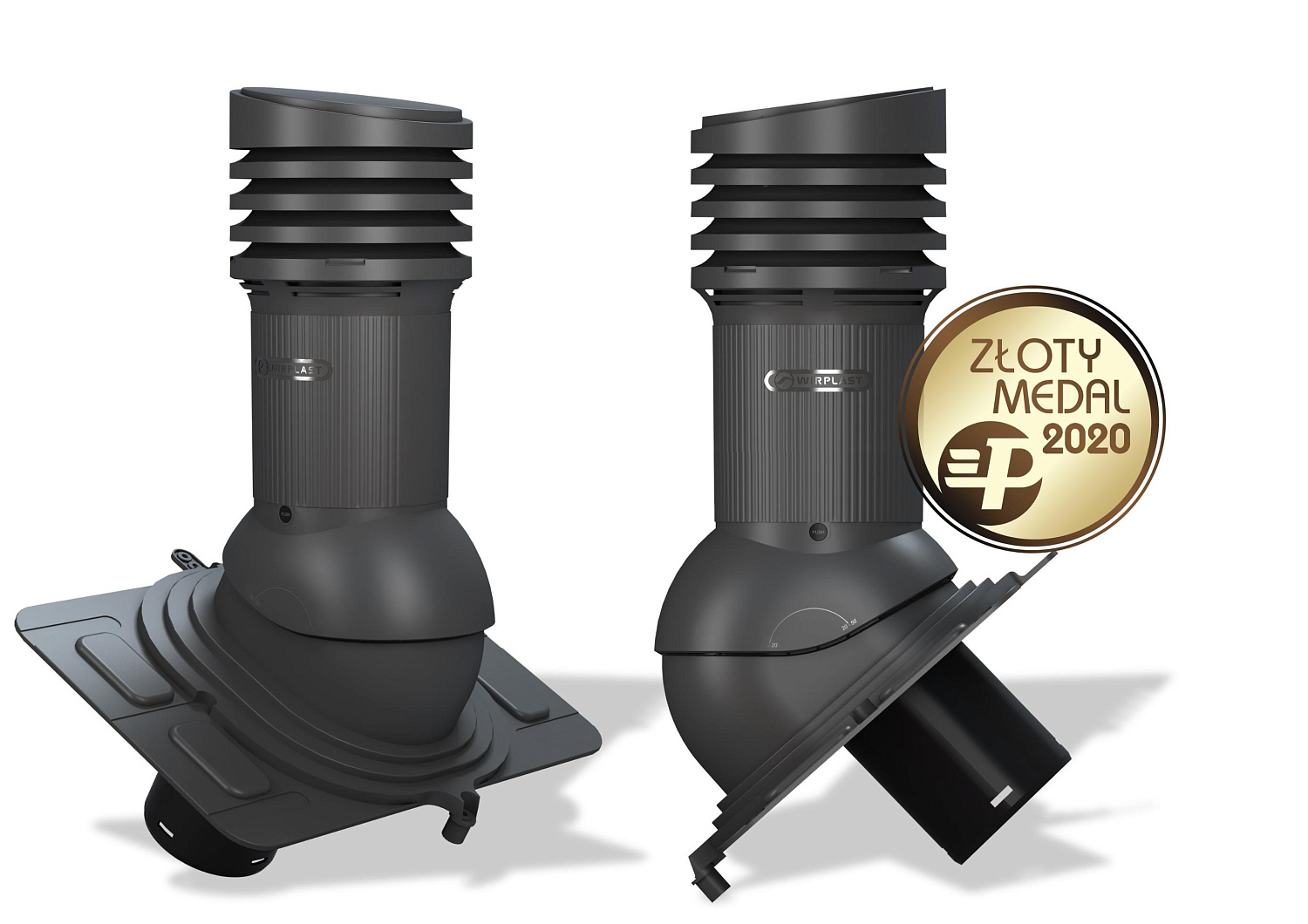 Вентиляционный выход Wirplast Wirovent Evo Uniwersal E18 125 RAL 7021