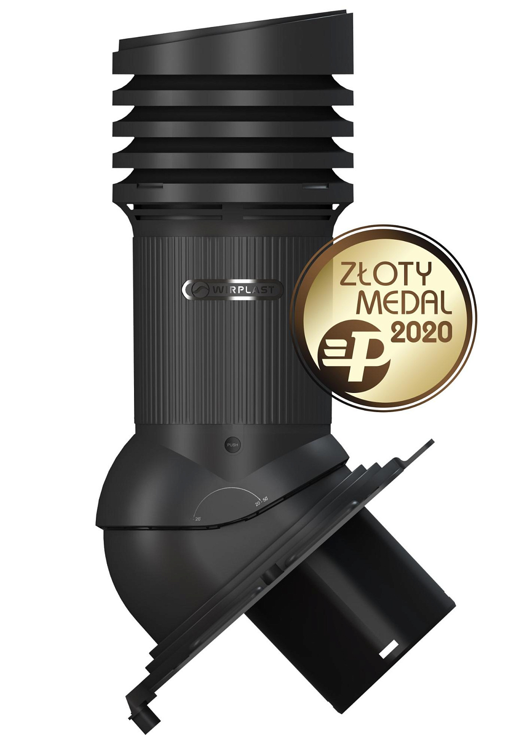 Вентиляционный выход Wirplast Wirovent Evo Uniwersal E21 150 RAL 9005