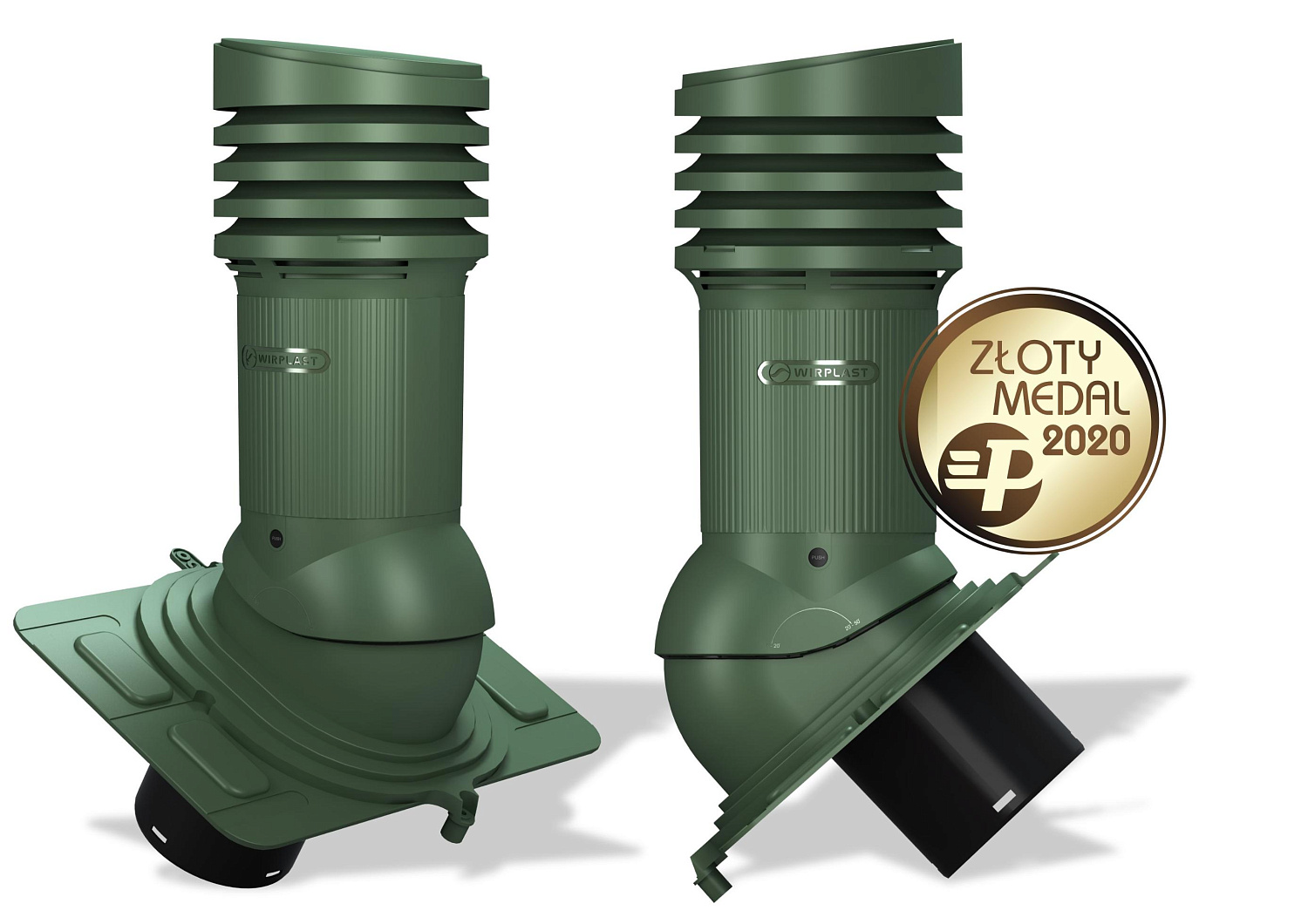 Вентиляционный выход Wirplast Wirovent Evo Uniwersal E22 150 RAL 6020