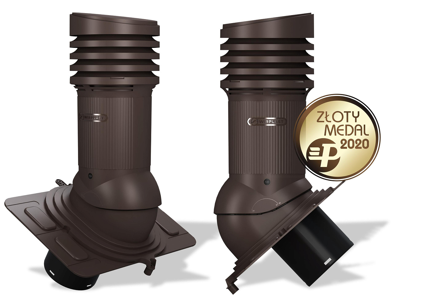 Вентиляционный выход Wirplast Wirovent Evo Uniwersal E22 150 RAL 8019